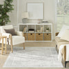 Nourison Astra Machine Washable ASW11 Light Grey Area Rug Room Image Feature