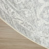 Nourison Astra Machine Washable ASW11 Light Grey Area Rug Detail Image