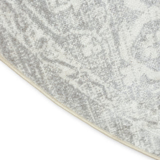 Nourison Astra Machine Washable ASW11 Light Grey Area Rug Texture Image