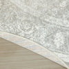 Nourison Astra Machine Washable ASW11 Light Grey Area Rug Corner Image