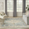 Nourison Astra Machine Washable ASW11 Silver Blue Area Rug 