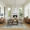 Nourison Astra Machine Washable ASW11 Silver Blue Area Rug 