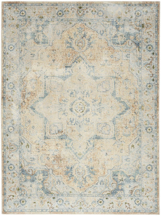 Nourison Astra Machine Washable ASW12 Beige Blue Area Rug Main Image