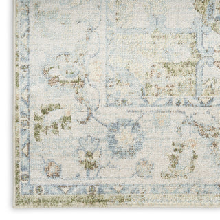 Nourison Astra Machine Washable ASW12 Blue Green Area Rug T' R