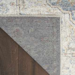 Nourison Astra Machine Washable ASW12 Denim Multicolor Area Rug Corner Image