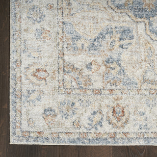 Nourison Astra Machine Washable ASW12 Denim Multicolor Area Rug Detail Image