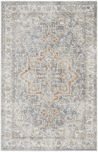 Nourison Astra Machine Washable ASW12 Denim Multicolor Area Rug Main Image