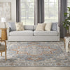 Nourison Astra Machine Washable ASW12 Denim Multicolor Area Rug Room Image Feature