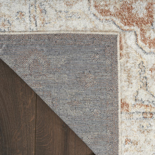 Nourison Astra Machine Washable ASW12 Gold Multicolor Area Rug Corner Image