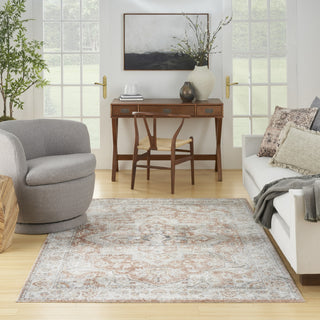 Nourison Astra Machine Washable ASW12 Gold Multicolor Area Rug Room Image Feature