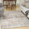 Nourison Astra Machine Washable ASW12 Gold Multicolor Area Rug Corner Image