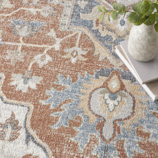 Nourison Astra Machine Washable ASW12 Gold Multicolor Area Rug Corner Image