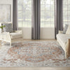 Nourison Astra Machine Washable ASW12 Gold Multicolor Area Rug Room Image Feature