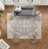 Nourison Astra Machine Washable ASW12 Gold Multicolor Area Rug Room Image Feature