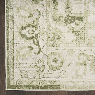 Nourison Astra Machine Washable ASW12 Ivory Green Area Rug Detail Image