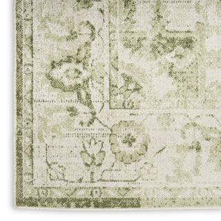 Nourison Astra Machine Washable ASW12 Ivory Green Area Rug T' R