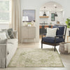 Nourison Astra Machine Washable ASW12 Ivory Green Area Rug Room Image Feature