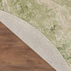 Nourison Astra Machine Washable ASW12 Ivory Green Area Rug Corner Image