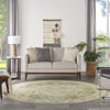 Nourison Astra Machine Washable ASW12 Ivory Green Area Rug Room Image Feature
