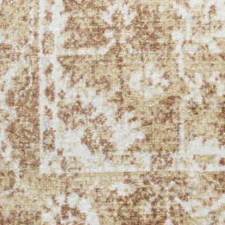 Nourison Astra Machine Washable ASW12 Rust Area Rug Corner Image