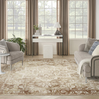 Nourison Astra Machine Washable ASW12 Rust Area Rug Swatch Image