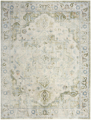Nourison Astra Machine Washable ASW12 Blue Green Area Rug 