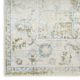 Nourison Astra Machine Washable ASW12 Blue Green Area Rug 
