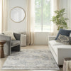 Nourison Astra Machine Washable ASW12 Grey Area Rug Room Image Feature