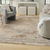 Nourison Astra Machine Washable ASW13 Beige Area Rug Corner Image