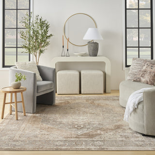 Nourison Astra Machine Washable ASW13 Beige Area Rug Room Image Feature