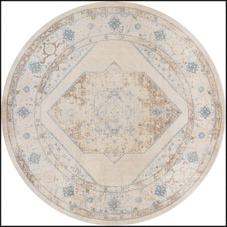Nourison Astra Machine Washable ASW13 Ivory Blue Area Rug Main Image