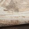 Nourison Astra Machine Washable ASW14 Beige Area Rug Corner Image