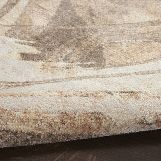 Nourison Astra Machine Washable ASW14 Beige Area Rug Corner Image