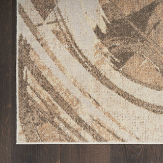 Nourison Astra Machine Washable ASW14 Beige Area Rug Detail Image
