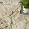 Nourison Astra Machine Washable ASW14 Beige Green Area Rug Corner Image