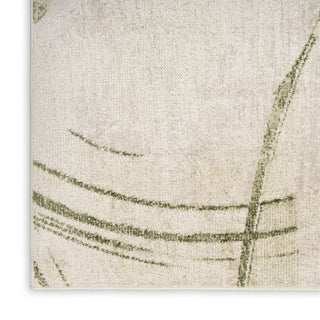 Nourison Astra Machine Washable ASW14 Beige Green Area Rug T' R