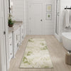 Nourison Astra Machine Washable ASW14 Beige Green Area Rug Corner Image