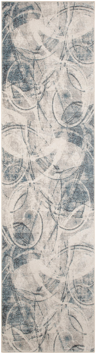 Nourison Astra Machine Washable ASW14 Silver Blue Area Rug Main Image