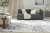 Nourison Astra Machine Washable ASW14 Silver Blue Area Rug Room Image Feature
