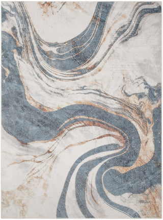 Nourison Astra Machine Washable ASW15 Ivory Blue Area Rug main image