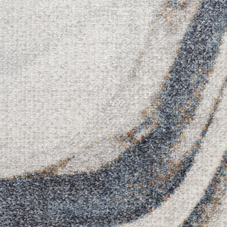 Nourison Astra Machine Washable ASW15 Ivory Blue Area Rug Swatch Image