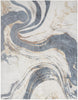 Nourison Astra Machine Washable ASW15 Ivory Blue Area Rug Main Image