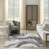 Nourison Astra Machine Washable ASW15 Ivory Grey Area Rug Room Image Feature