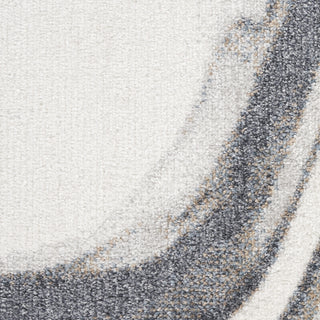 Nourison Astra Machine Washable ASW15 Ivory Grey Area Rug Swatch Image