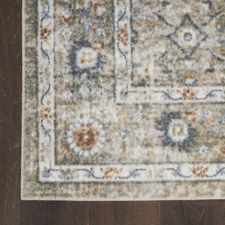 Nourison Astra Machine Washable ASW16 Gold Grey Area Rug Detail Image
