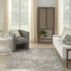 Nourison Astra Machine Washable ASW16 Gold Grey Area Rug Room Image Feature
