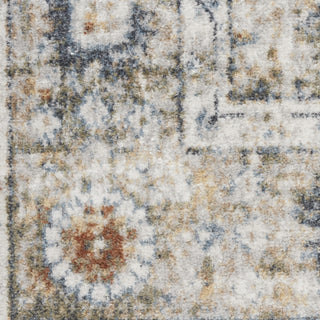 Nourison Astra Machine Washable ASW16 Gold Grey Area Rug Swatch Image