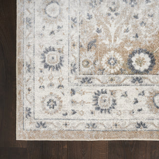 Nourison Astra Machine Washable ASW16 Silver Taupe Area Rug Detail Image