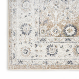 Nourison Astra Machine Washable ASW16 Silver Taupe Area Rug Texture Image