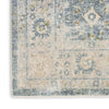 Nourison Astra Machine Washable ASW16 Teal Beige Area Rug Corner 2